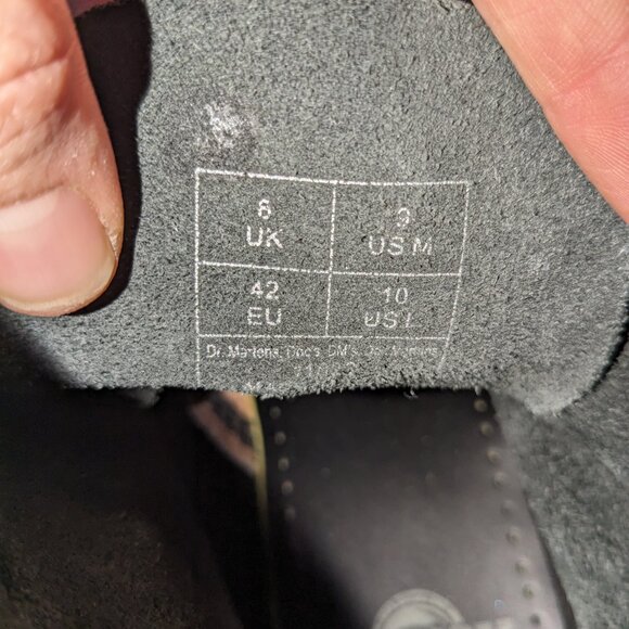 Dr Martens Classic 1460 Air Walk Black Leather Lace Up Men 9 / Women 10 / EU 42 - Picture 14 of 16